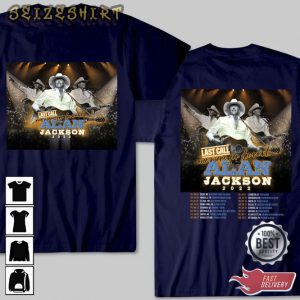 New Alan Jackson Last Call One More For The Road Tour 2022 T-Shirt (2)