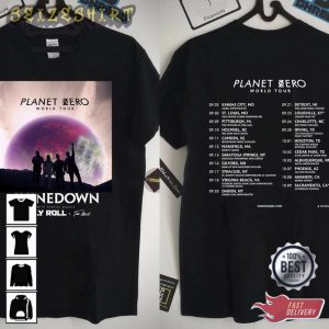 New Shinedown Planet Zero World Tour 2022 Shinedown T-shirt (2)