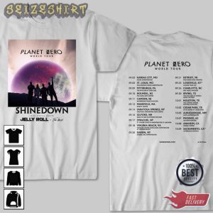 New Shinedown Planet Zero World Tour 2022 Shinedown T-shirt (3)