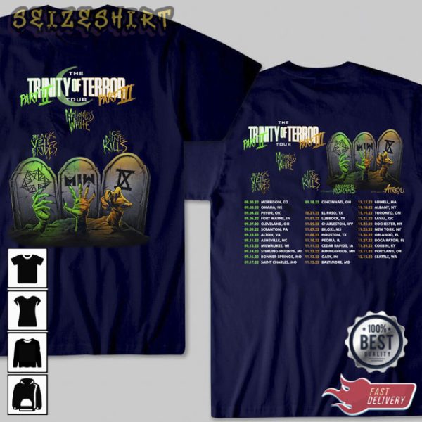 New The Trinity Of Terror Part 2 And Part 3 Tour Concert 2023 T-Shirt