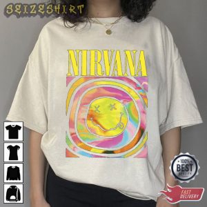 Nirvana Smiley Face Unisex Heliconia Pink Color Sweatshirt (3)
