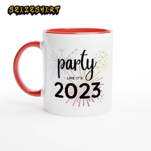 Party Like It’s 2023 Fireworks White Ceramic Mug