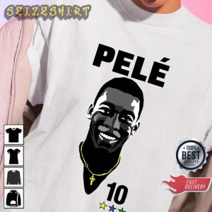 Pele 10 Brazil Pele Legend Soccer Unisex T-Shirt Print
