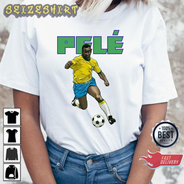 Pele 10 Brazil The King Soccer Unisex Shirt – Teepital – Everyday New  Aesthetic Designs