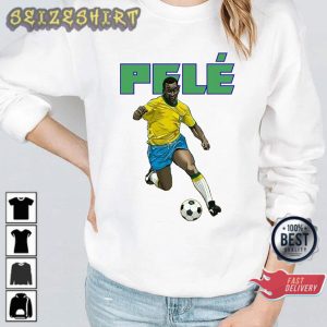Pele 10 Brazil The King Soccer Unisex Graphic Shirt