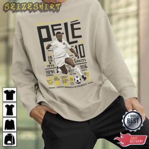 Pelé 1970 Brasil Grey Sweatshirt Ryan Reynolds Pele T-Shirt