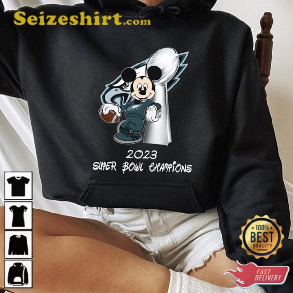 Philadelphia Eagles Mickey Football 2023 Super Bowl Shirt