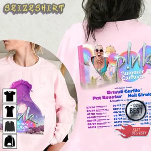 P!nk Tour 2023 Summer Carnival Tour P!nk Shirt