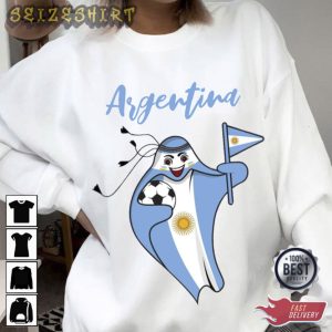Qatar World Cup 2022 Argentina National Team Mascot T-Shirt (2)