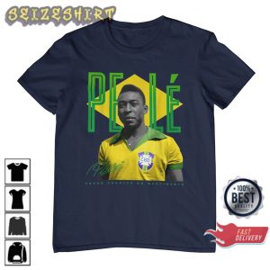 RIP Pele 1940-2022 Brazil 1970 Shirt Thank You For Memories Pele