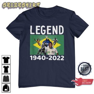 RIP Pele 1940-2022 Brazil Thank You For Memories Pele Shirt