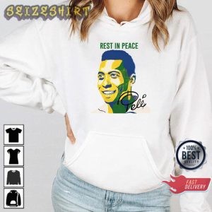 Rest In Peace 1940 2022 Pele Soccer Brazil Player Graphic Shirt
