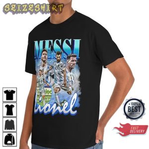 Retro 90s Argentina Lionel Messi World Cup 2022 T-Shirt