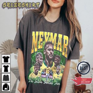 Retro 90s Brazil World Cup 2022 Neymar Jr Vintage T-Shirt
