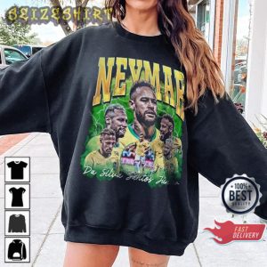 Retro 90s Brazil World Cup 2022 Neymar Jr Vintage T-Shirt