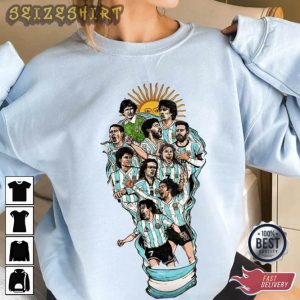 Retro 90s Football World Cup 2022 Argentina Vintage T-Shirt