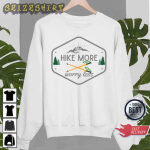 Retro 90s Hike More Worry Less Vintage Graphic T-Shirt Sweatshirt Hoodie