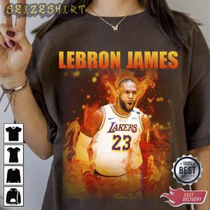 Retro LeBron James Basketball Unisex Gift for fans T-Shirt (1)