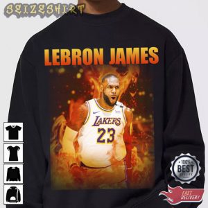 Retro LeBron James Basketball Unisex Gift for fans T-Shirt (2)