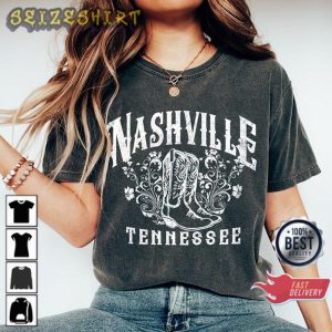 Retro Nashville Shirt Country Cute Boho Western Cowgirl T-Shirt