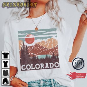 Rocky Mountains Colorado Boho Vintage Inspired T-Shirt