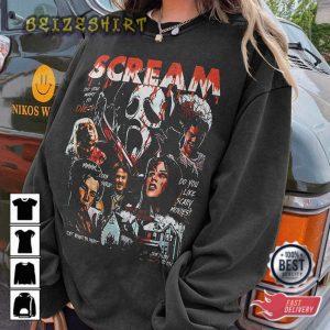 Scream Vintage Halloween Tshirt Halloween Shirt Ghostface T-Shirt
