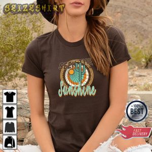 Seek The Sunshine Desert Road Trip Camping Travel T-Shirt