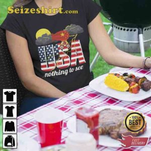 Spy Balloon USA Nothing To See T-shirt