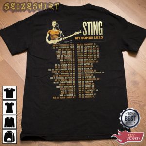 Sting My Songs 2023 World Tour Sting Tour 2023 Printed T-Shirt (2)