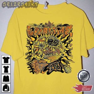Sublime Band Vintage 1996 Sublime Tour Concert Yellow T-Shirt (1)