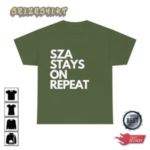 Sza Stays On Repeat T Shirt R B Tee Z Ctrl Sos Album T-Shirt
