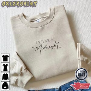 Taylor Midnights Sweatshirt Meet Me At Midnight Midnights New Album Swiftie Gift