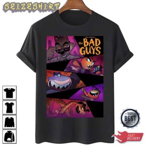 The Bad Guys Film Movie T-Shirt The Bad Guys Cartoon Shirt