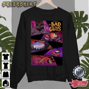 The Bad Guys Film Movie T-Shirt The Bad Guys Cartoon Shirt