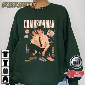 Unisex Anime Graphic Chainsaw Man Aki T-Shirt (3)
