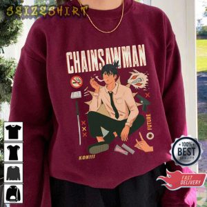 Unisex Anime Graphic Chainsaw Man Aki T-Shirt