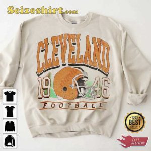 Vingtage Cleveland Football Team Crewneck Shirt