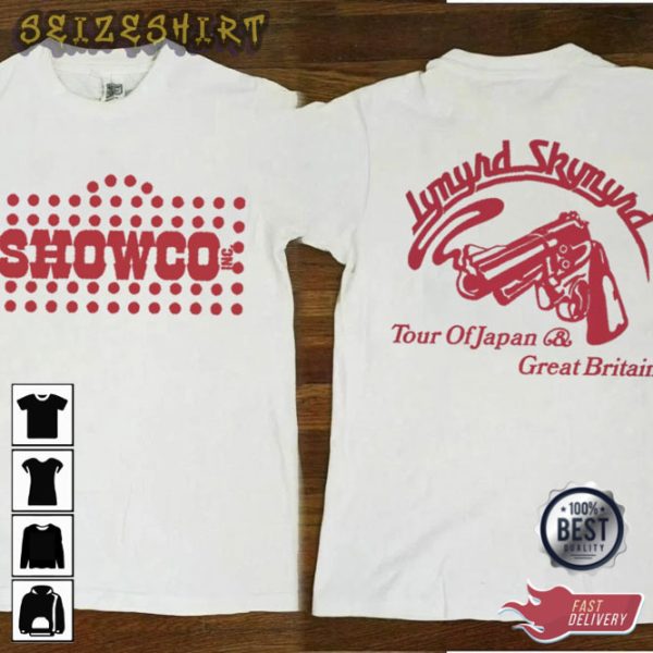 Vintage 1976 Lynyrd Skynyrd Showco Tour Of Japan Great T-Shirt