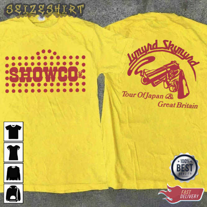 Vintage 1976 Lynyrd Skynyrd Showco Tour Of Japan Great T-Shirt (2)