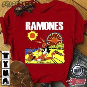 Vintage 1988 Ramones Rockaway Beach Vtg 1980s Ramones T-Shirt (1)