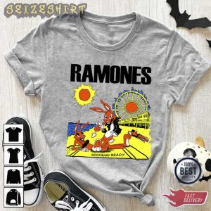 Vintage 1988 Ramones Rockaway Beach Vtg 1980s Ramones T-Shirt (2)