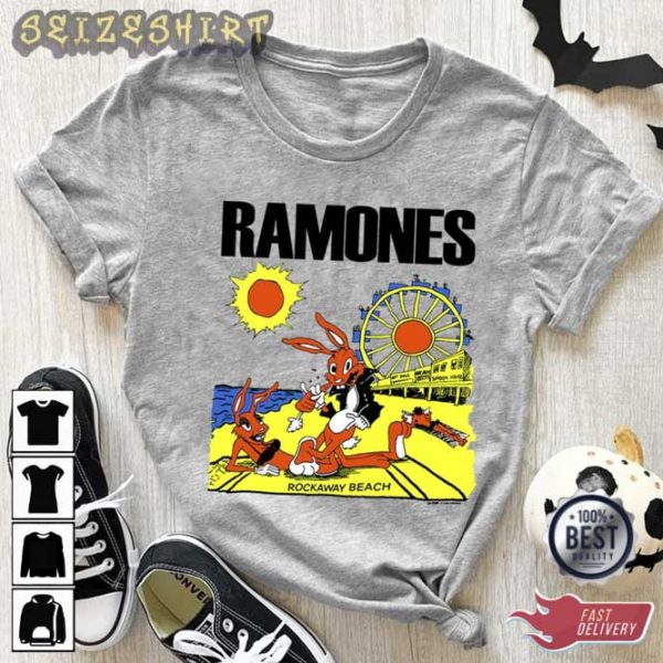 Vintage 1988 Ramones Rockaway Beach Vtg 1980s Ramones T-Shirt