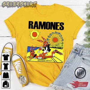 Vintage 1988 Ramones Rockaway Beach Vtg 1980s Ramones T-Shirt (3)