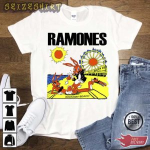 Vintage 1988 Ramones Rockaway Beach Vtg 1980s Ramones T-Shirt