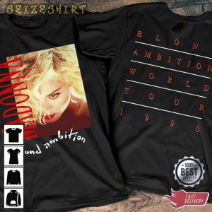 Vintage 1990 Madonna Blond Ambition World Tour Concert T-Shirt (2)