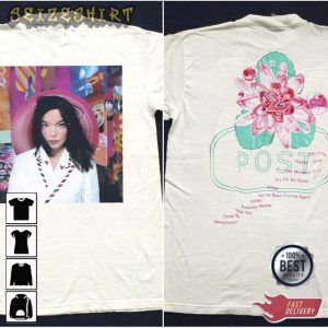 Vintage 1995 Björk Bjork Post Album Promo Printed T-shirt