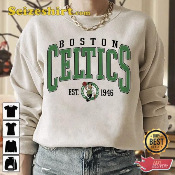 Vintage Boston Celtics Boston Basketball Hoodie