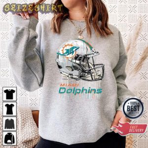 Vintage Dolphins Miami Florida American Football Player Gift T-Shirt
