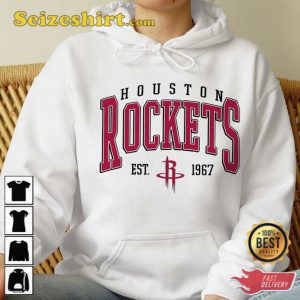 Vintage Houston Rockets Houston Basketball Hoodie