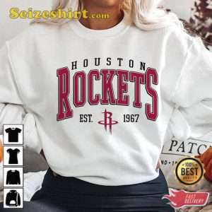 Vintage Houston Rockets Houston Basketball Hoodie